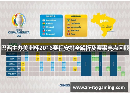 巴西主办美洲杯2016赛程安排全解析及赛事亮点回顾